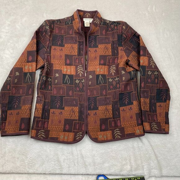 Coldwater Creek Women's Small Multicolor Patchwork Jacket - Picture 9 of 10